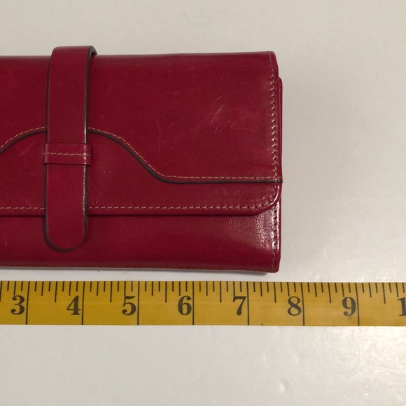 ITSLIFE Rose Red RFID Leather Wallet - Picture 9 of 10